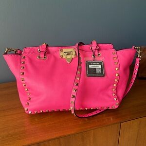 Valentino Rockstud Tote Bag in Pink